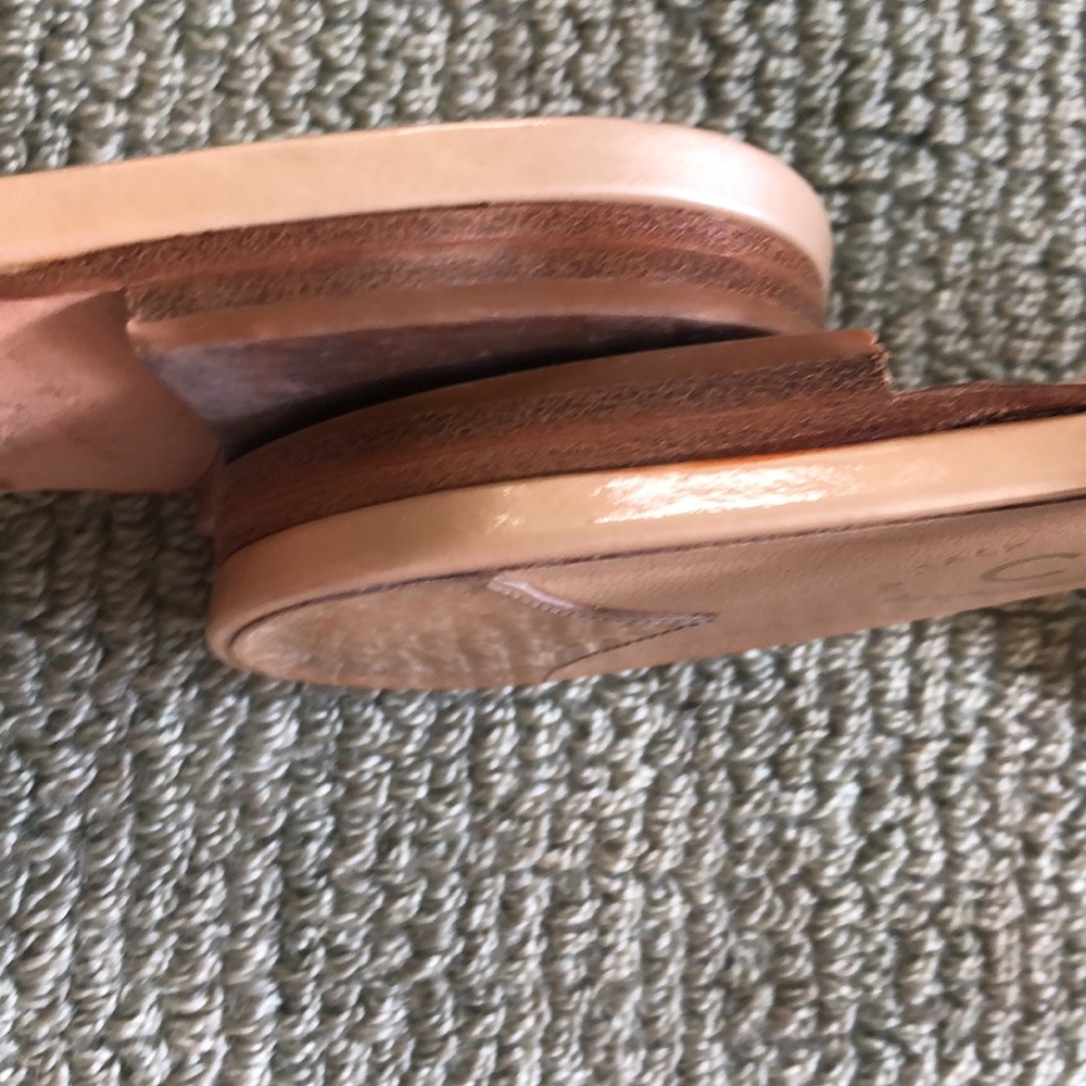 Chanel 38 Patent Flat “Toe Ring” Sandals - Picture 8 of 8